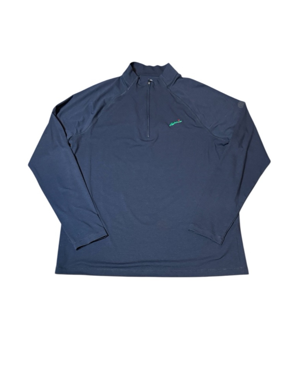 G/FORE Navy Blue Long Sleeve Quarter Zip Pullover Mens Size Large